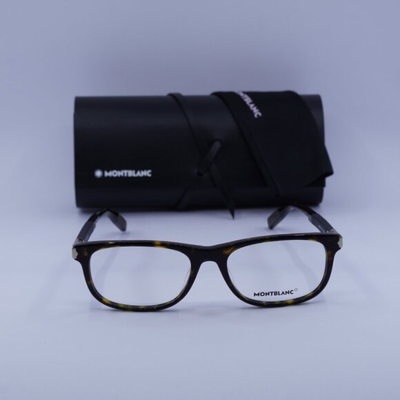 Montblanc MB0036O 003 Rectangle Eyeglasses 54mm – Havana - Picture 3 of 10